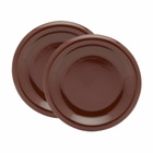 HAY Barro Side Plate - Set of 2 in Burgundy 