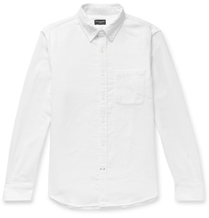 Photo: Club Monaco - Slim-Fit Button-Down Collar Slub Woven Shirt - White