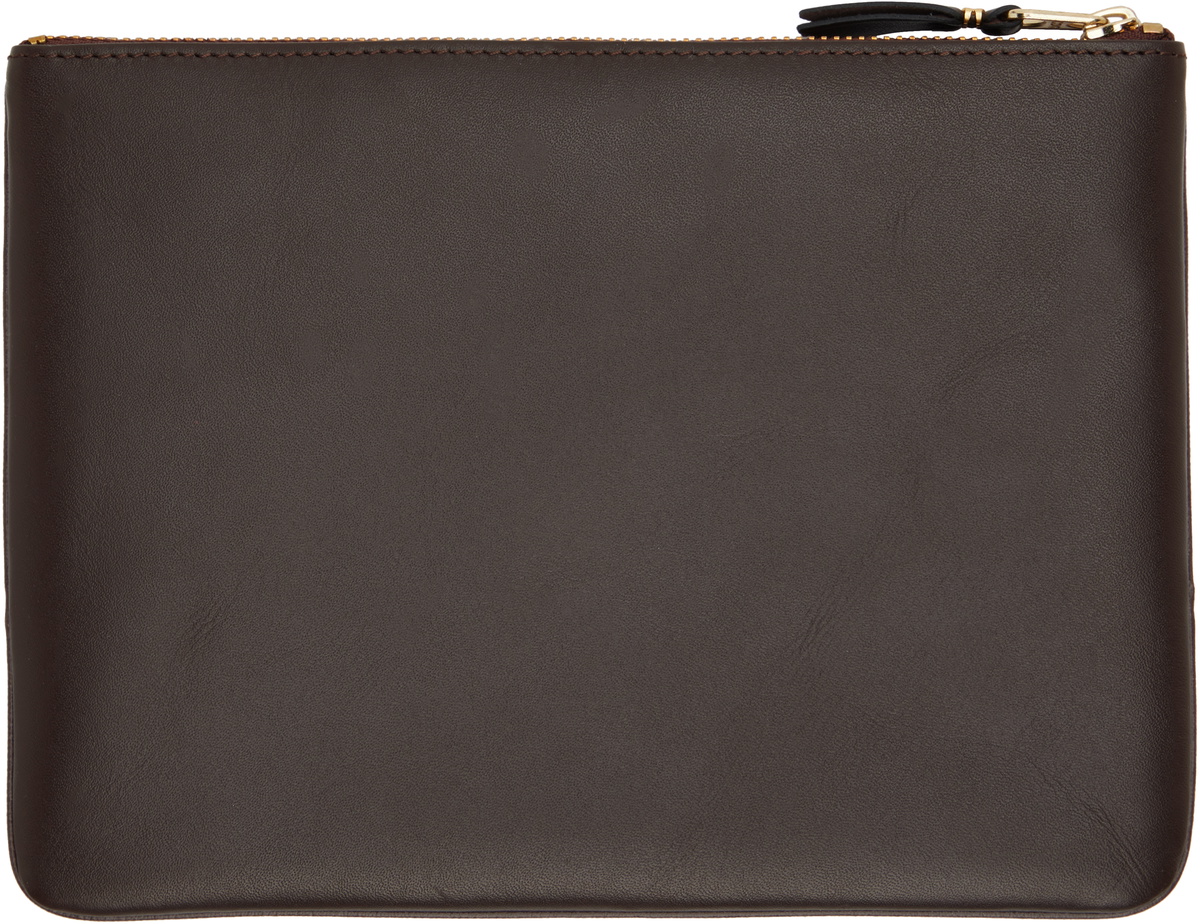 COMME des GARÇONS WALLETS Brown Classic Group Pouch