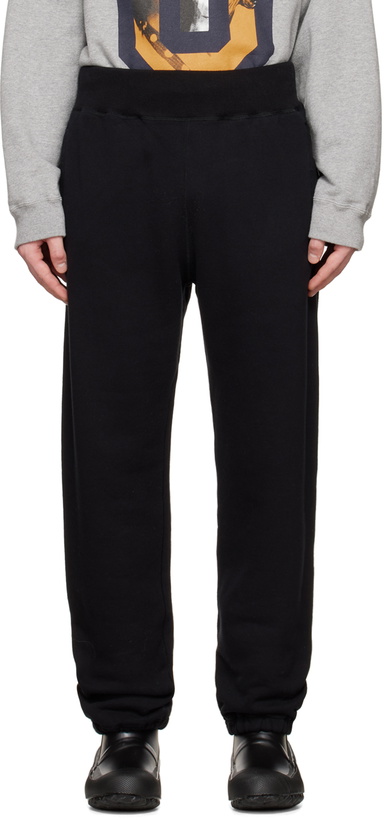 Photo: Undercover Black Four-Pocket Lounge Pants