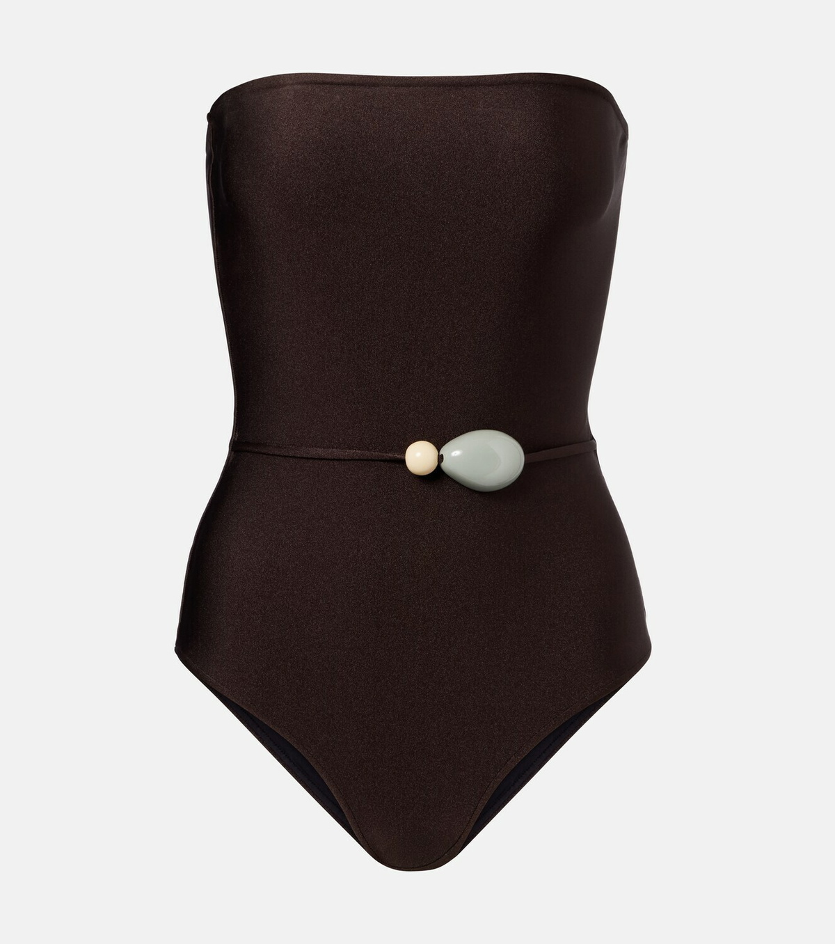 Adriana Degreas Belted embellished swimsuit