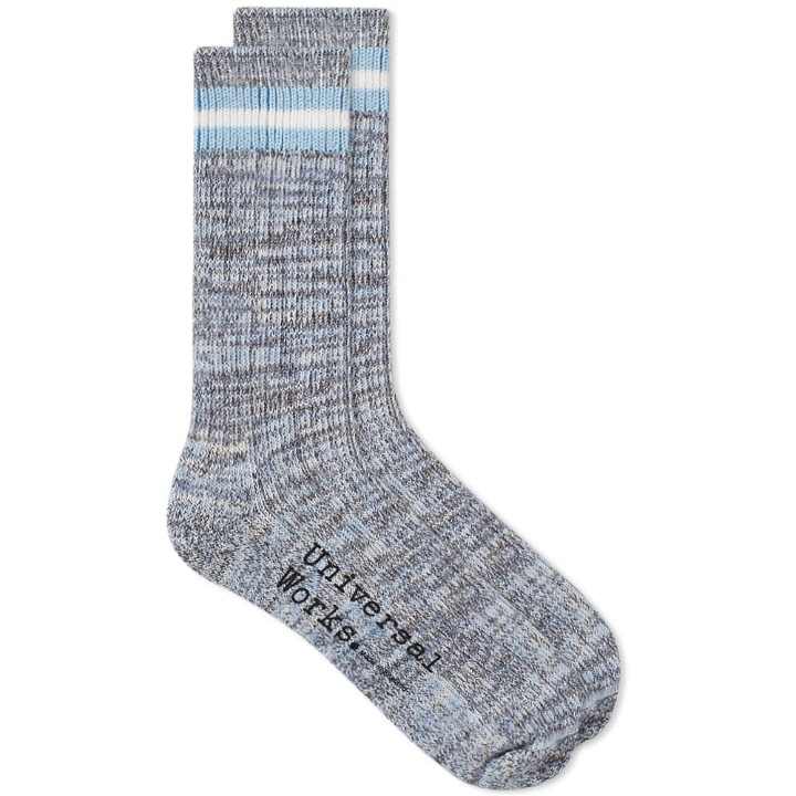 Photo: Universal Works Everyday Stripe Sock Cornish Blue
