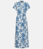 A.P.C. Annelie floral linen-blend maxi dress