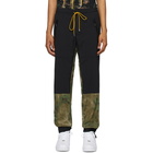 Rhude Black and Green Flight Lounge Pants