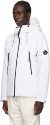 C.P. Company White Hooded Jacket