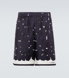 Givenchy Floral silk twill shorts