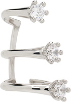 D'heygere Silver Solitaire Ear Cuff