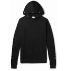 Rhude - Oversized Printed Loopback Cotton-Jersey Hoodie - Men - Black