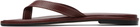 Aeyde Burgundy Melody Leather Thong Sandals