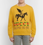 Gucci - Printed Loopback Cotton-Jersey Sweatshirt - Mustard