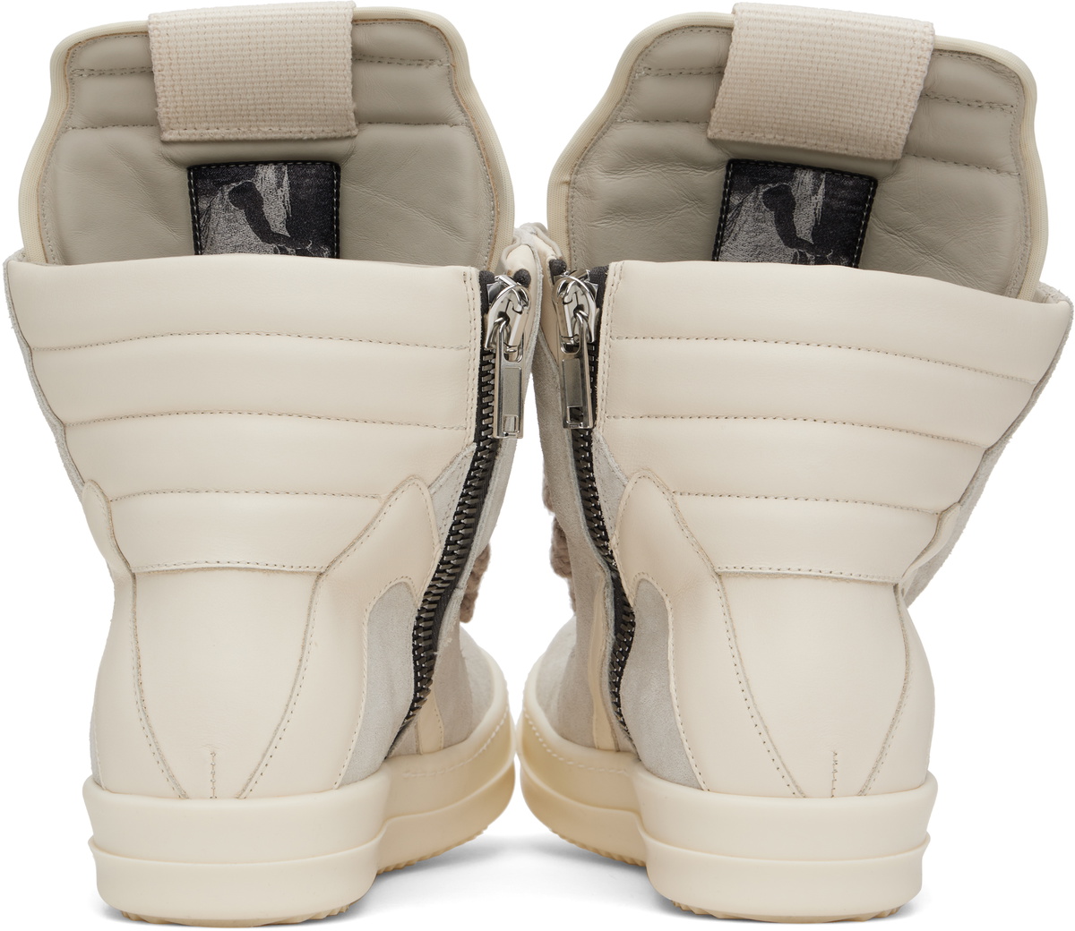 Rick Owens Gray & Off-White Hollywood Jumbolace Geobasket