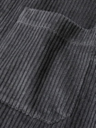 James Perse - Fleece-Lined Cotton and Wool-Blend Corduroy Jacket - Gray