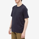 Goldwin Men's High Gauge Pocket T-Shirt in Navy