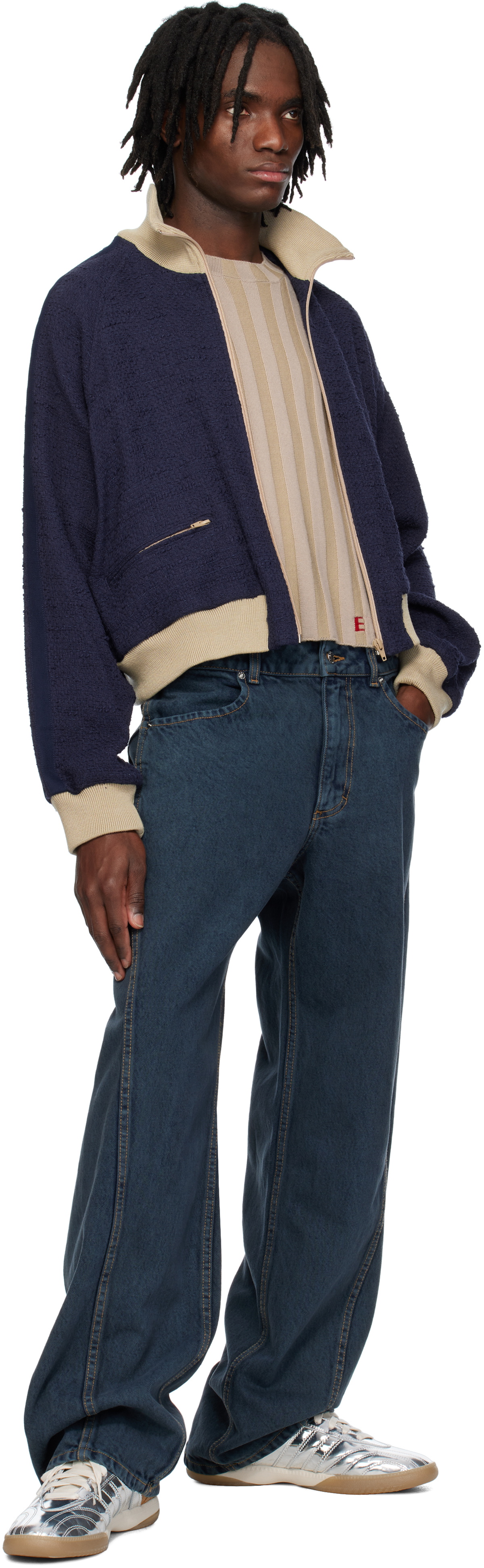 Eckhaus Latta Blue Bend Jeans
