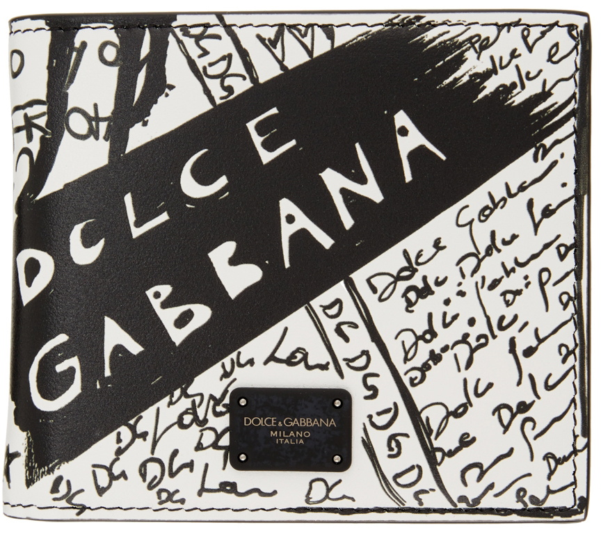 Dolce & Gabbana Dg Graffiti Bifold Wallet in Black for Men