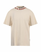 Palm Angels Mens T-shirt in Beige