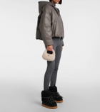 Miu Miu Wander Mini shearling shoulder bag