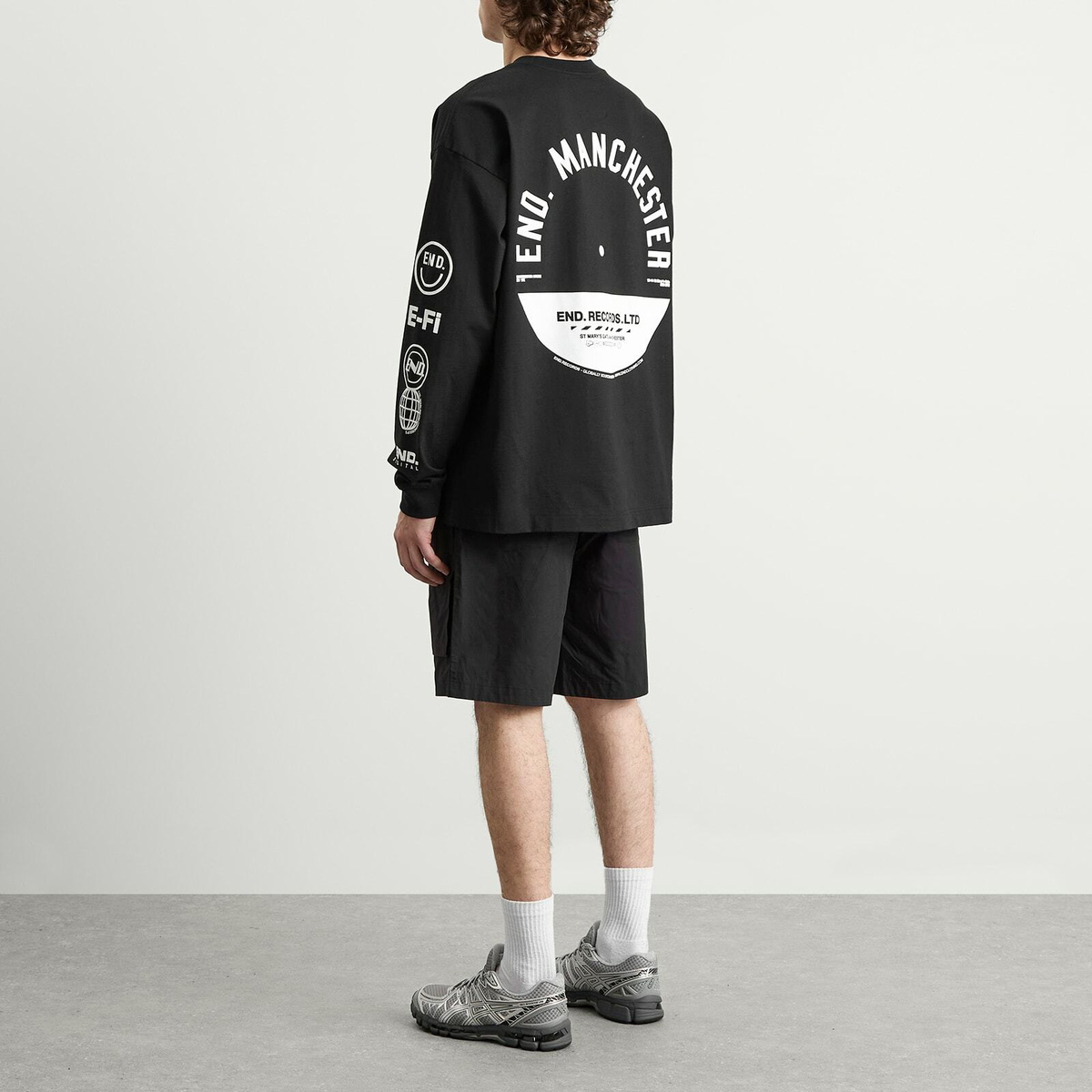 END. City Series 2.0 Manchester Long Sleeve T-Shirt in Black