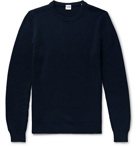 Aspesi - Slim-Fit Ribbed Virgin Wool Sweater - Blue