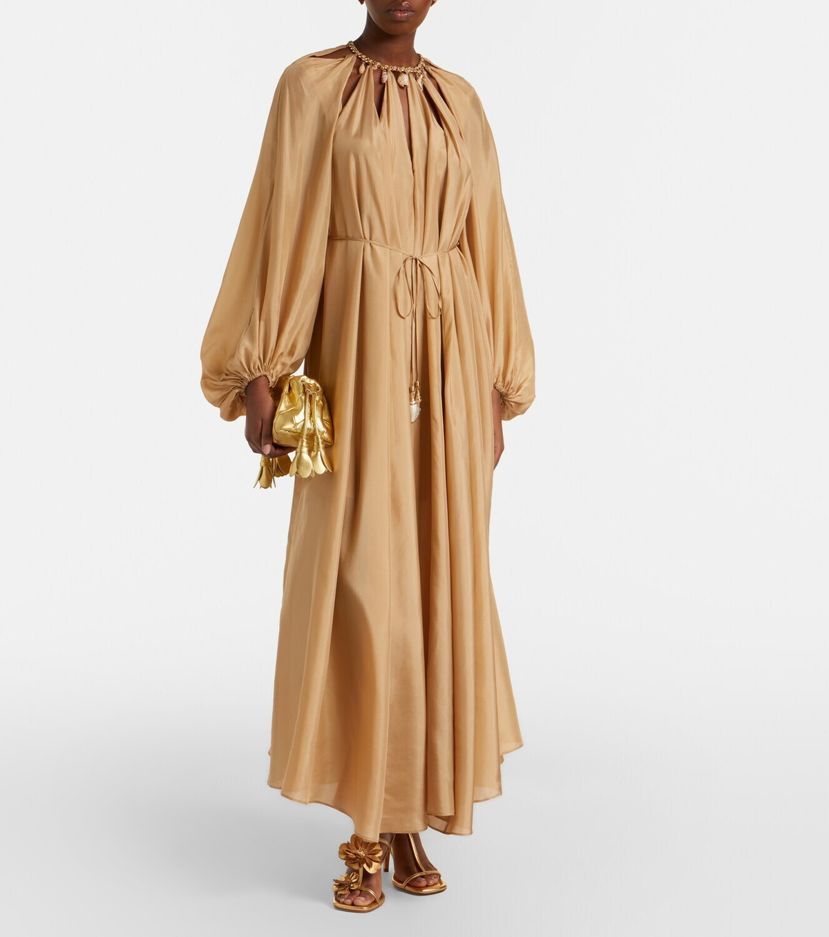 Zimmermann Mahon embellished silk maxi dress