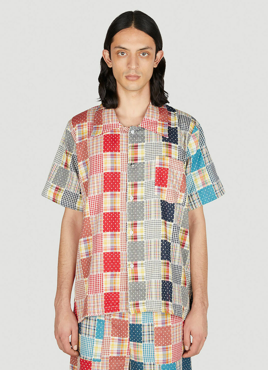 (Di)vision Patchwork Check Shirt