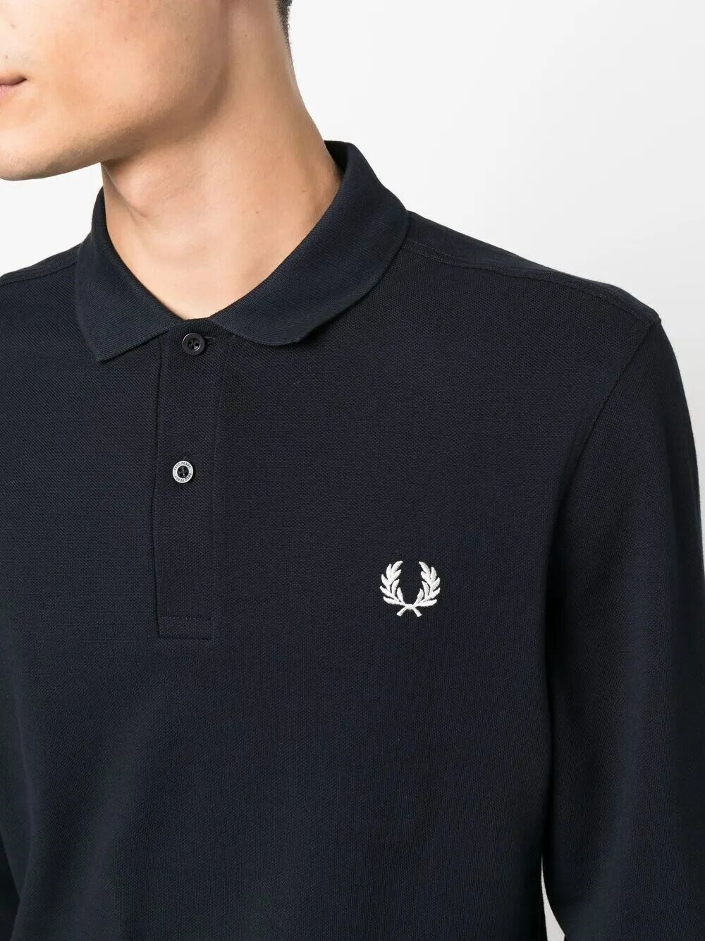 Fred Perry The Long Sleeve Fp Shirt in Blue