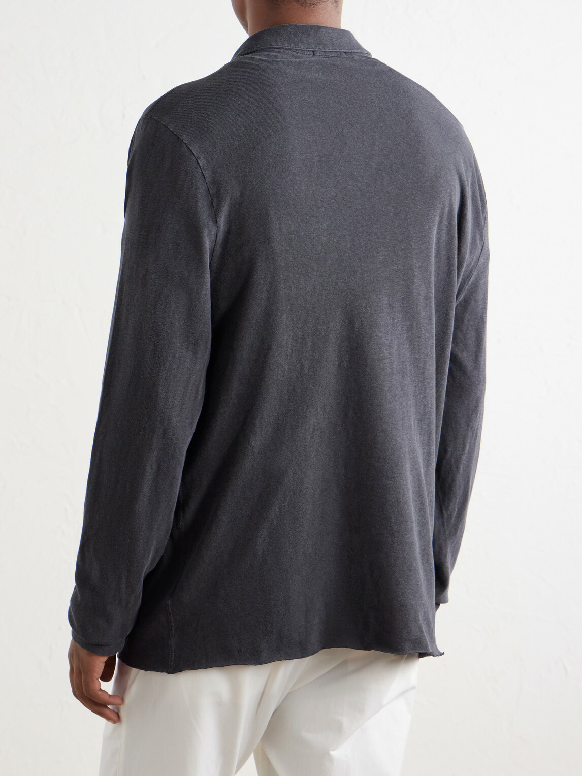James Perse - Cotton-Twill Polo Shirt - Blue
