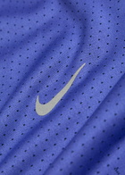 Nike Dri-fit Adv Perforated Jersey Running T-shirt Blue