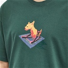 Polar Skate Co. Men's Dog T-Shirt in Dark Green