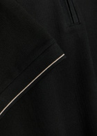Boss Close-knit Cotton Polo Shirt Black