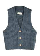Free People Ava Cotton-blend Vest Indigo