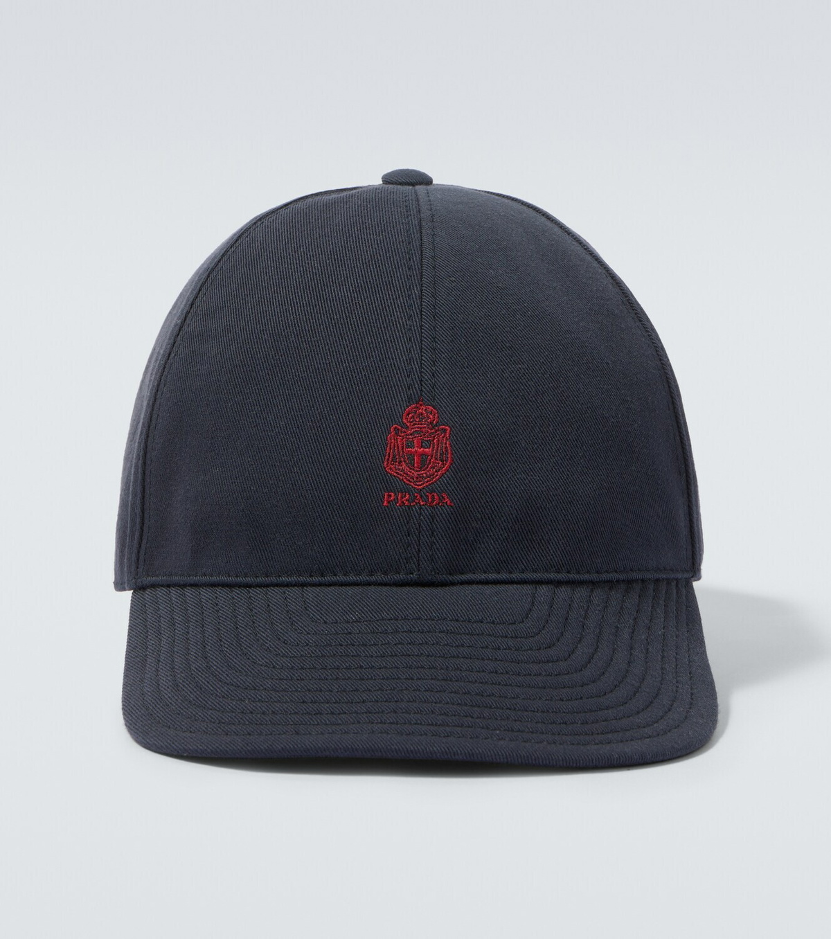 Prada Logo canvas baseball cap