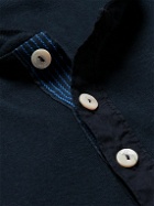 Schiesser - Karl Heinz Organic Cotton-Jersey Henley T-Shirt and Boxer Briefs Set - Blue