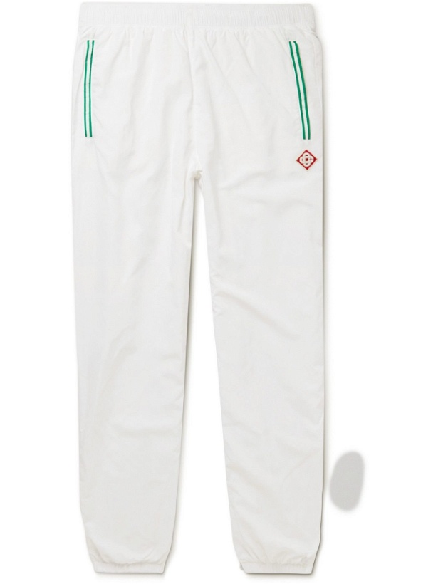Photo: Casablanca - Logo-Appliquéd Tech-Shell Track Pants - White