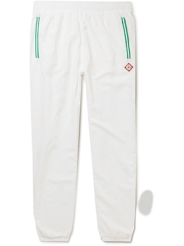 Photo: Casablanca - Logo-Appliquéd Tech-Shell Track Pants - White