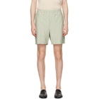 HOMME PLISSÉ ISSEY MIYAKE Green & Beige Stripe Jersey Shorts
