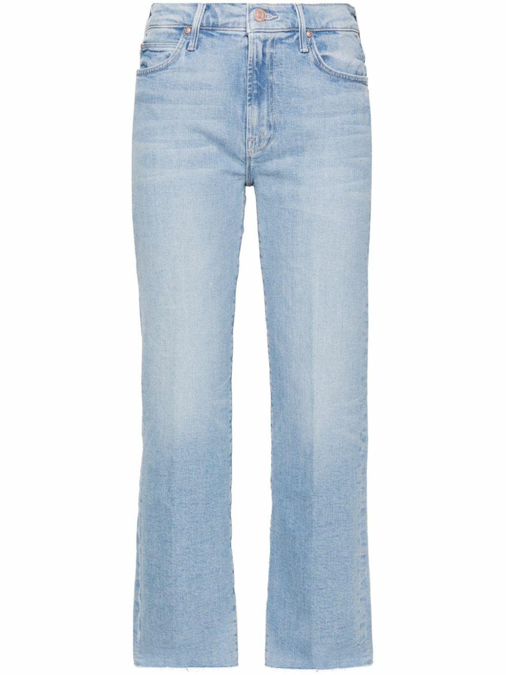 MOTHER - Denim Straight Leg Cropped Jeans