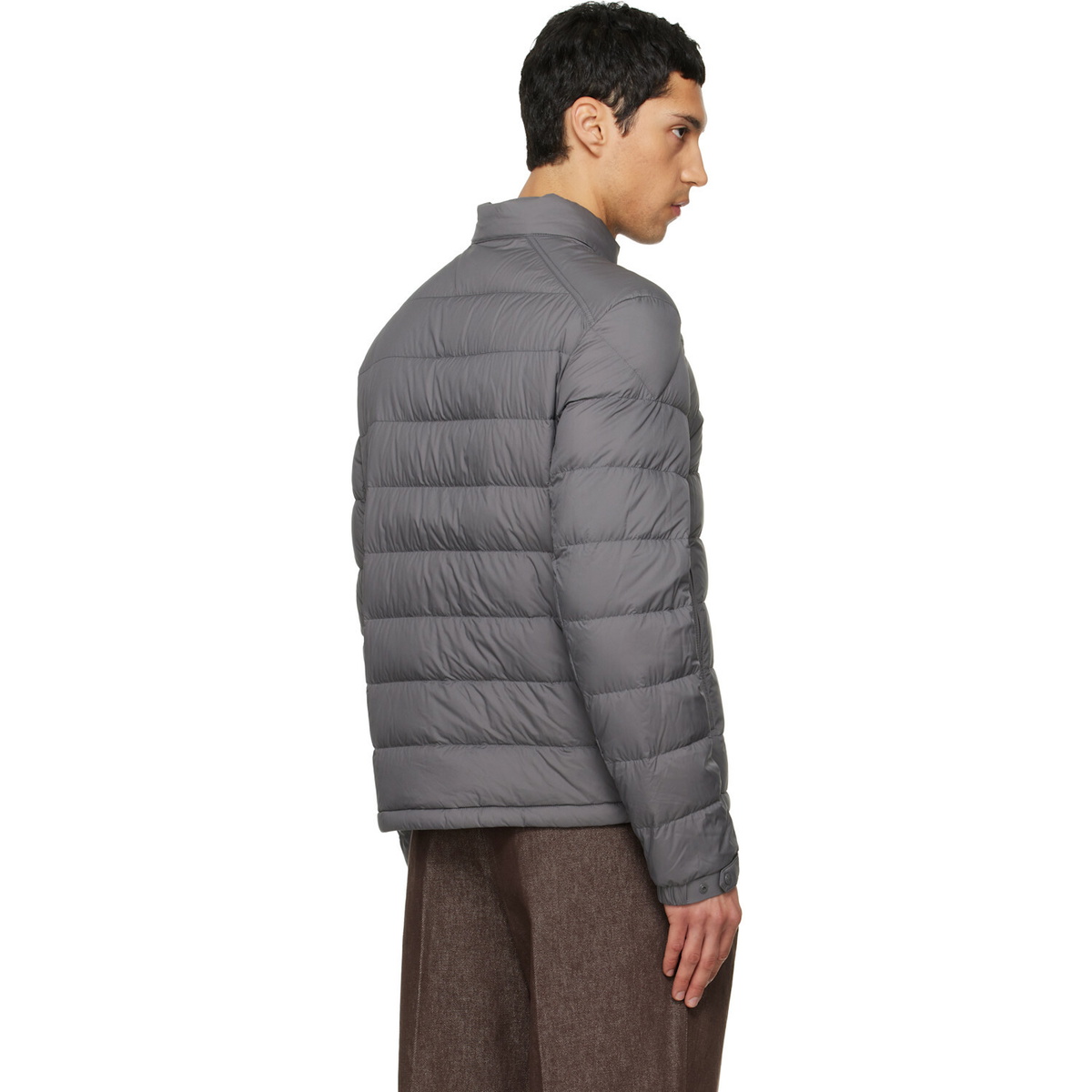 Moncler Gray Selves Short Down Jacket