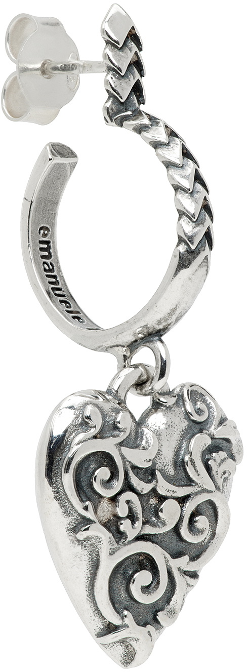 ピアス emanuele bicocchi SINGLE EARRING SACRED HEART (SCE1 SILVER) Sacred Heart Earring | Emanuele Bicocchi