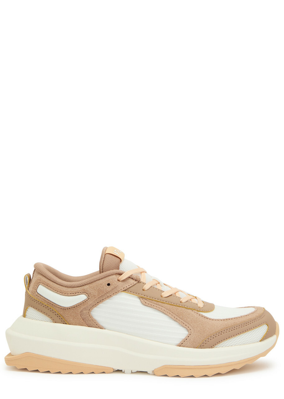 Athletic Propulsion Labs Jogger Panelled Mesh Sneakers Beige