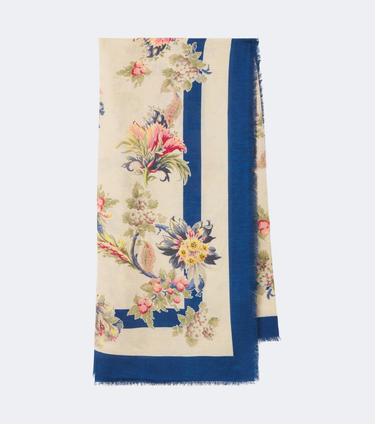 Etro Floral modal and cashmere scarf