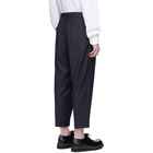 Comme des Garcons Homme Deux Navy Micro Check Trousers