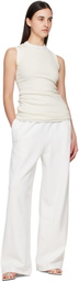 WARDROBE.NYC Off-White Semi Matte Track Lounge Pants