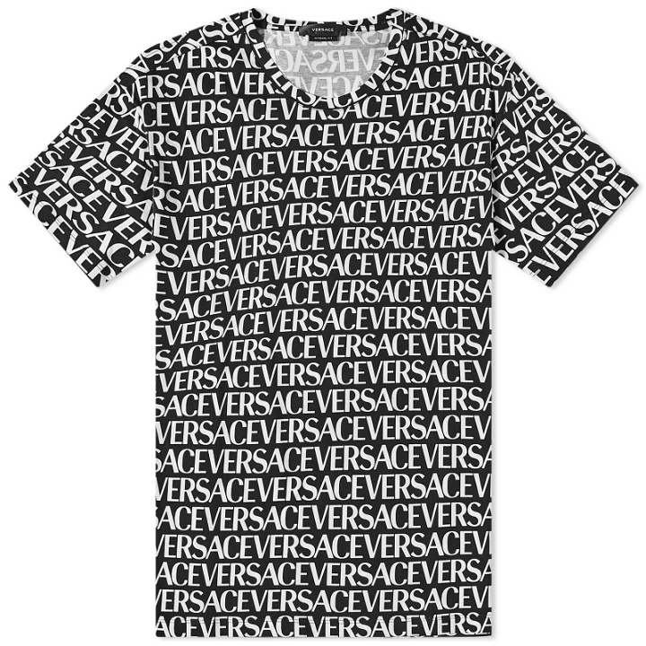 Photo: Versace Men's Monogram T-Shirt in Black