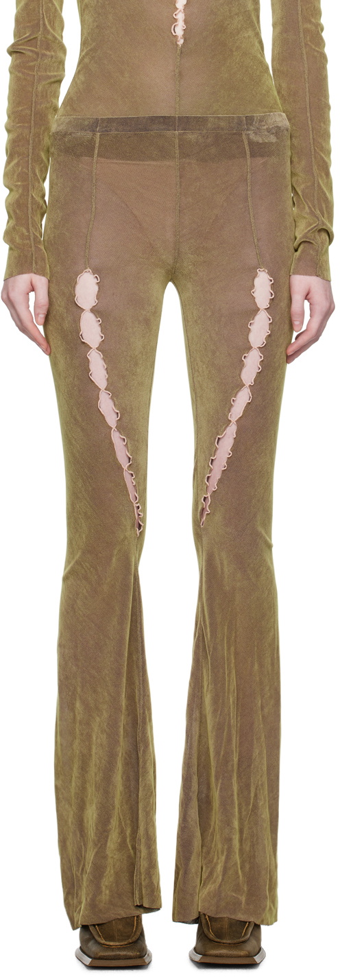 Rui Khaki Cutout Lounge Pants