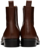 Studio Nicholson Brown Square Boots