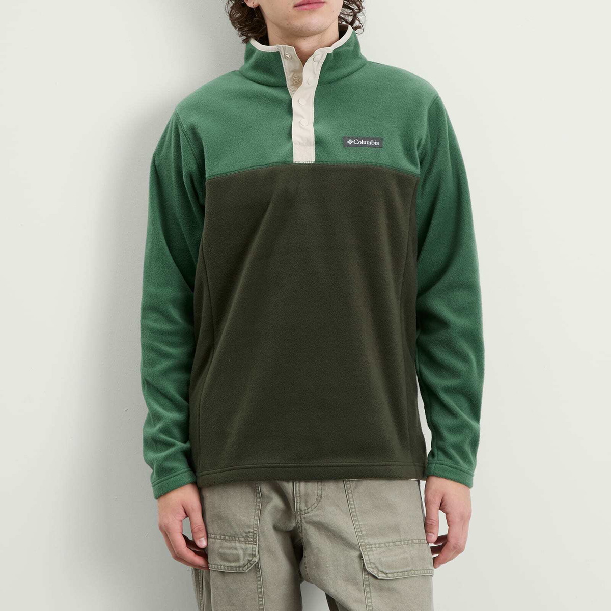 Columbia Men's Steens Mountain™ Half Snap II Fleece in Greenscape/Rain Forest