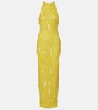 Clio Peppiatt Mimosa beaded sequined gown