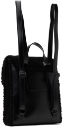 Dr. Martens Black Mini Faux-Shearling Backpack