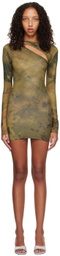 BINYA SSENSE Exclusive Brown Gabriela Mini Dress